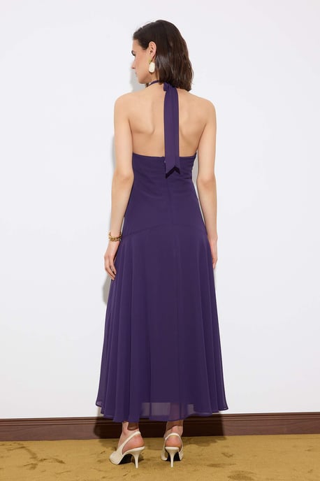 Elegantes, ärmelloses Maxikleid für Damen im Skater-Stil/Nachtkleid - Image 3