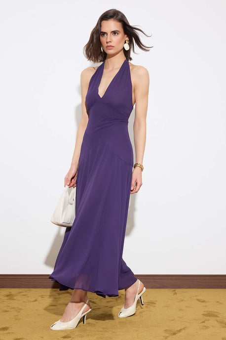 Elegantes, ärmelloses Maxikleid für Damen im Skater-Stil/Nachtkleid - Image 4