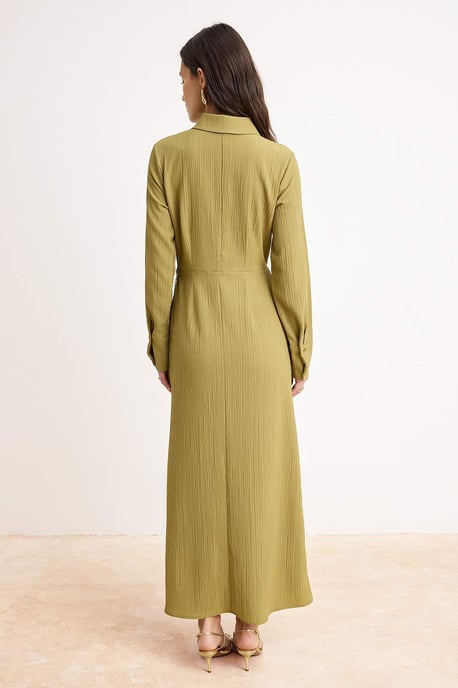 Langes, flaches Maxikleid für Damen, lässig/alltagstauglich, A-Linien-Schnitt, Hijab-Stil - Image 3