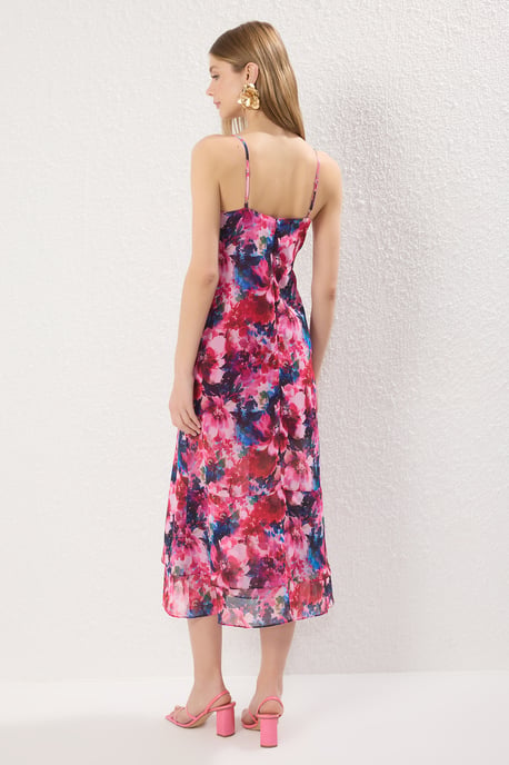 Damen-Maxikleid mit Blumenmuster, locker fallend, für Tag und Nacht - Image 3