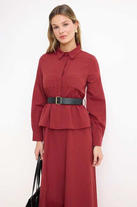 Langes, flaches Maxikleid für Damen, lässig/alltagstauglich, A-Linien-Schnitt, Hijab-Stil - Image 4