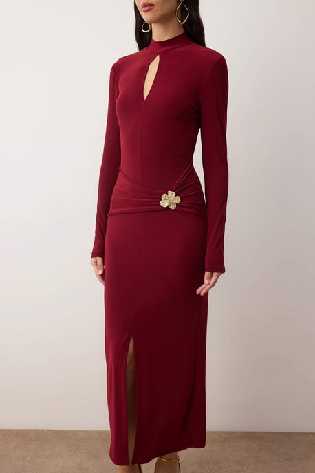 Elegantes, figurbetontes Maxikleid für Damen, gerade geschnitten, lang/perfekt für den Abend - Image 2