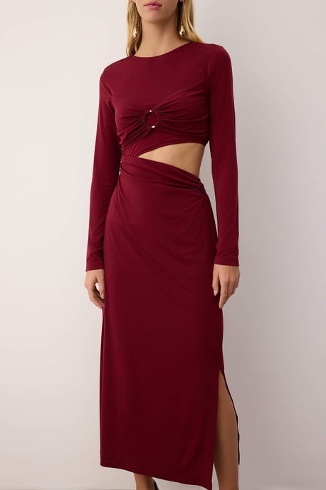 Langes, flaches Maxikleid für Damen, ideal für Abschlussfeiern/Ballabende, figurbetont - Image 2