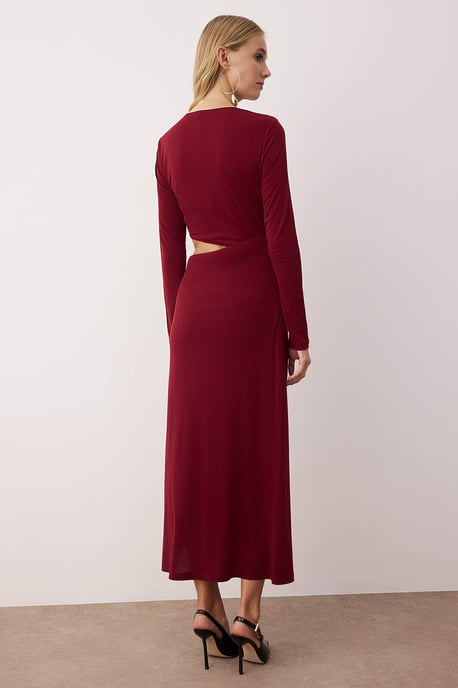 Langes, flaches Maxikleid für Damen, ideal für Abschlussfeiern/Ballabende, figurbetont - Image 3