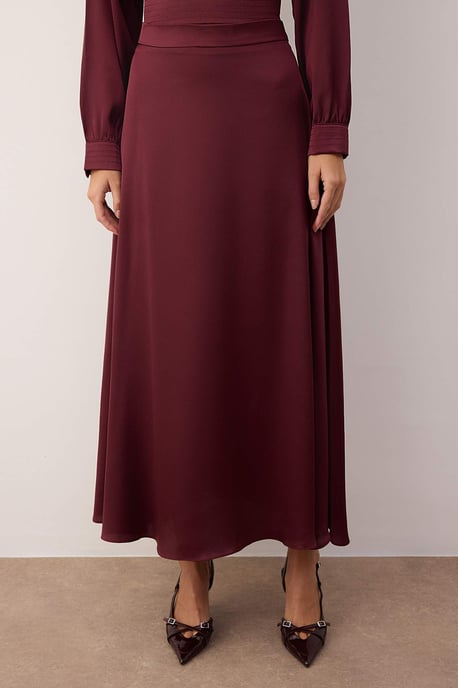 Lila Damen-Maxikleid, flach, lang, lässig/lässig-skaterförmig, Hijab-Abendkleid - Image 3