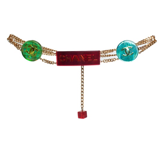 Chanel, mehrfarbiger, irisierender Kettengürtel - Image 1