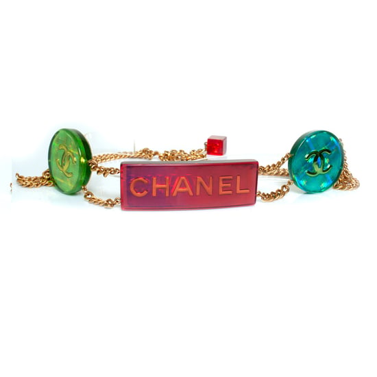 Chanel, mehrfarbiger, irisierender Kettengürtel - Image 2