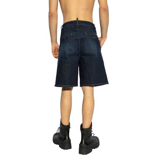 Dsquared2 Dark Bermuda Shorts Denim Marineblau - Image 3