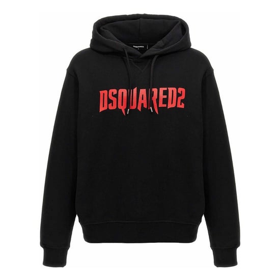 Dsquared2 Horror Logo Schwarzer Hoodie - Image 1