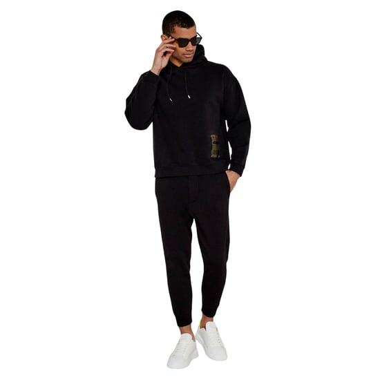 Dsquared2 Patch Design Schwarzer Hoodie - Image 4
