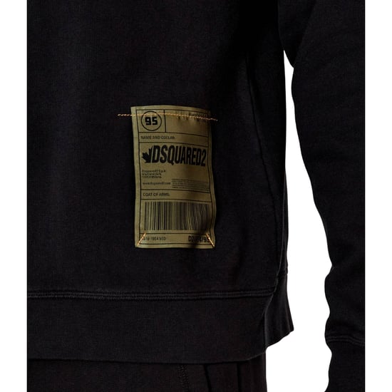 Dsquared2 Patch Design Schwarzer Hoodie - Image 5