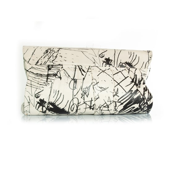 Giuseppe Zanotti, schwarz-weiße Clutch - Image 3