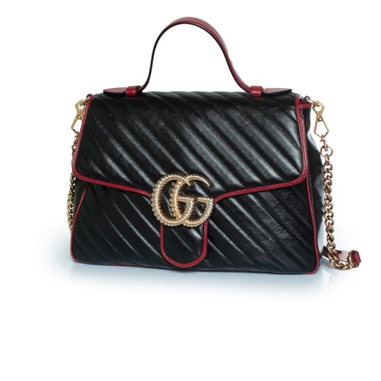 Gucci Marmont Henkeltasche in Schwarz - Image 1