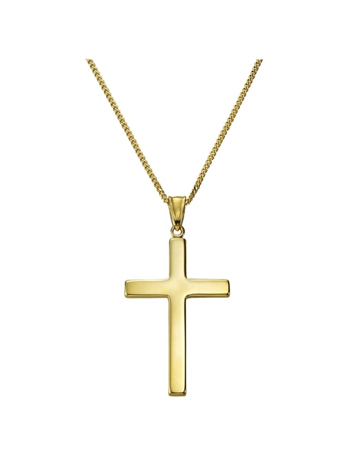 Fascination by Ellen K. Halskette Gold 333 mit Motiv Kreuz - Image 1