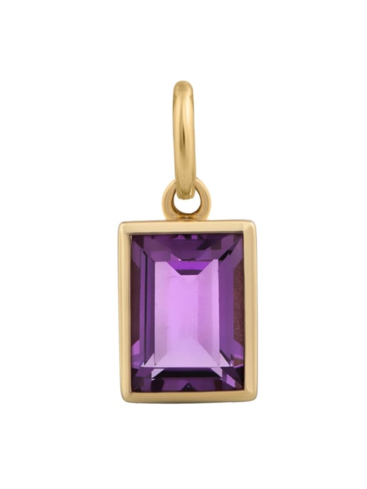 Orolino Anhänger 585 Gold mit echtem Amethyst 6,5x4,5mm - Image 1