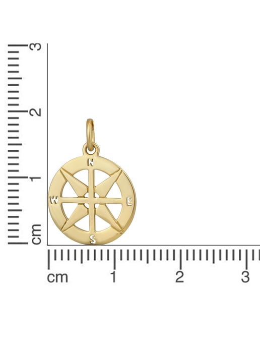 Orolino Anhänger Gold 375 mit Kompass-Motiv - Image 2