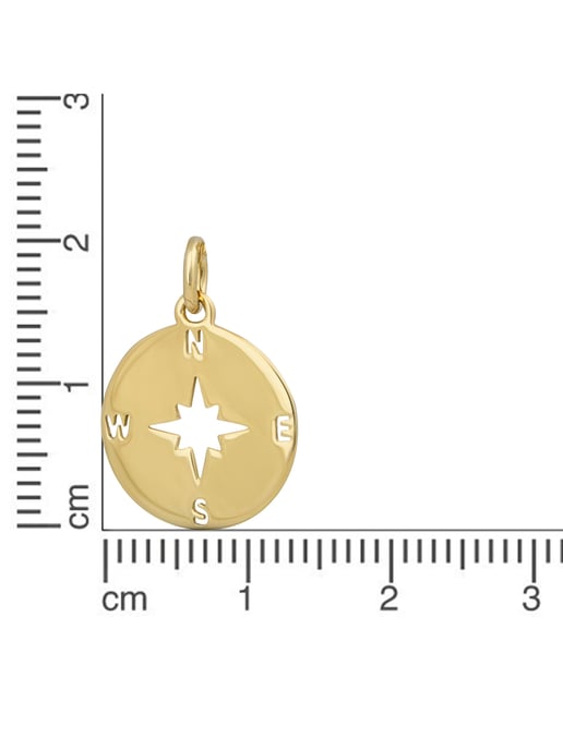 Orolino Anhänger Gold 375 mit Kompass-Motiv - Image 2