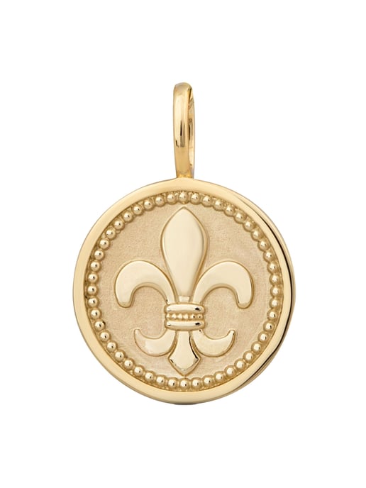 Orolino Anhänger Gold 375 mit Lilien-Motiv - Image 1