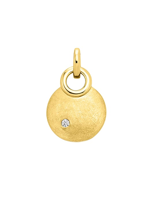 Orolino Anhänger Gold 585 mattiert mit Brillant 0,02ct. - Image 1