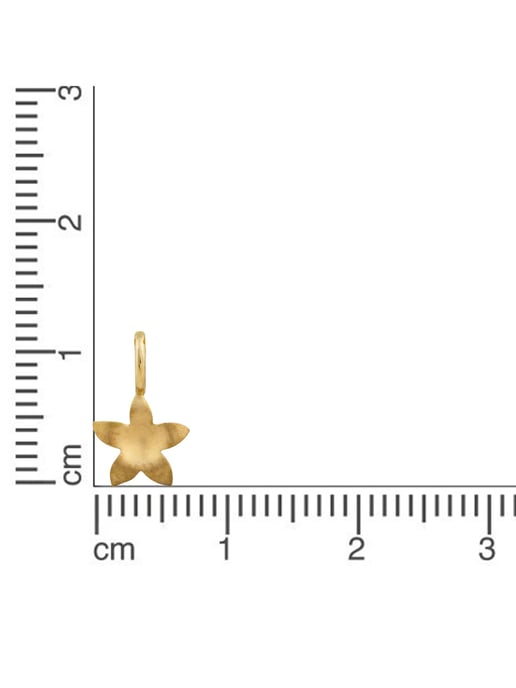 Orolino Anhänger 585 Gold mit Blumen-Motiv 7mm breit - Image 2