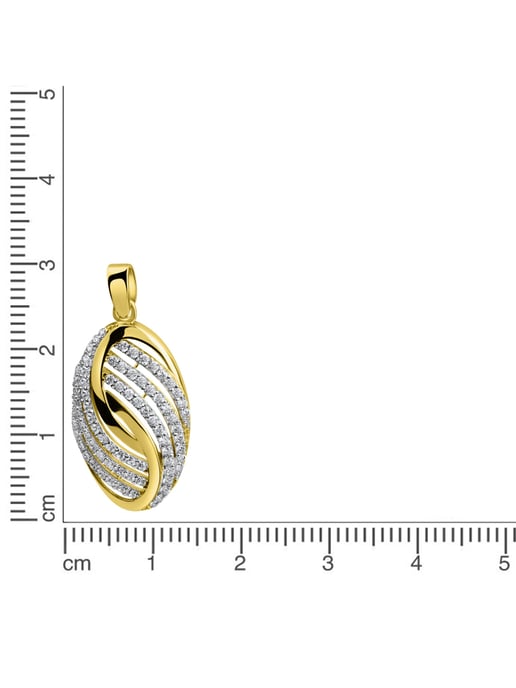 Fascination by Ellen K. Anhänger 585/- Gelbgold bicolor Zirkonia - Image 3