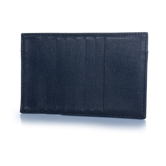 Chanel, blaue Ledergeldbörse mit Reißverschluss und Kartenfach - Image 2