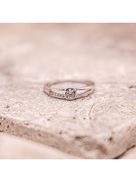 Fascination by Ellen K. Ring Gold 375 mit Zirkonia weiß - Image 2