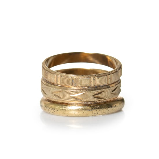 Maison Margiela, goldfarbener Ring - Image 3