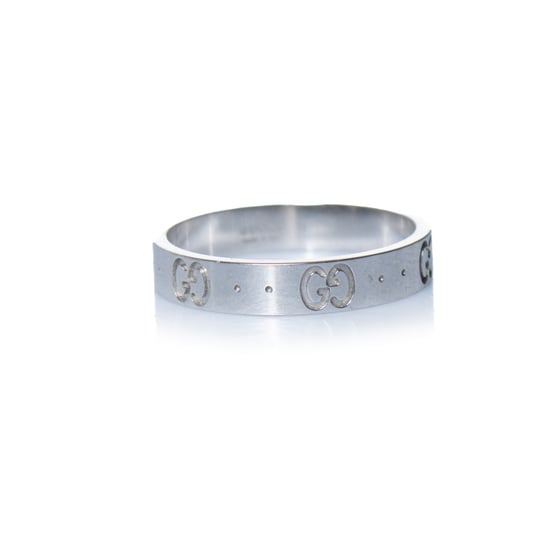 Gucci, Icon-Ring aus 18-karätigem Weißgold in Silber - Image 1