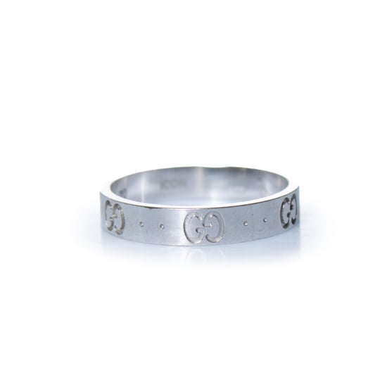 Gucci, Icon-Ring aus 18-karätigem Weißgold in Silber - Image 3