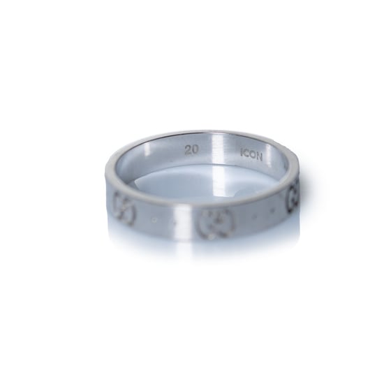 Gucci, Icon-Ring aus 18-karätigem Weißgold in Silber - Image 5