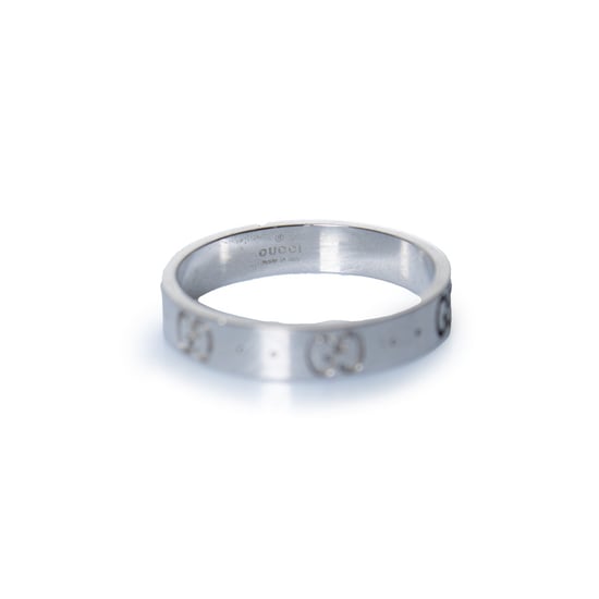 Gucci, Icon-Ring aus 18-karätigem Weißgold in Silber - Image 6