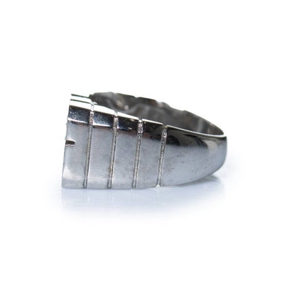 Dolce & Gabbana, silberner KING-Ring mit Strass - Image 5