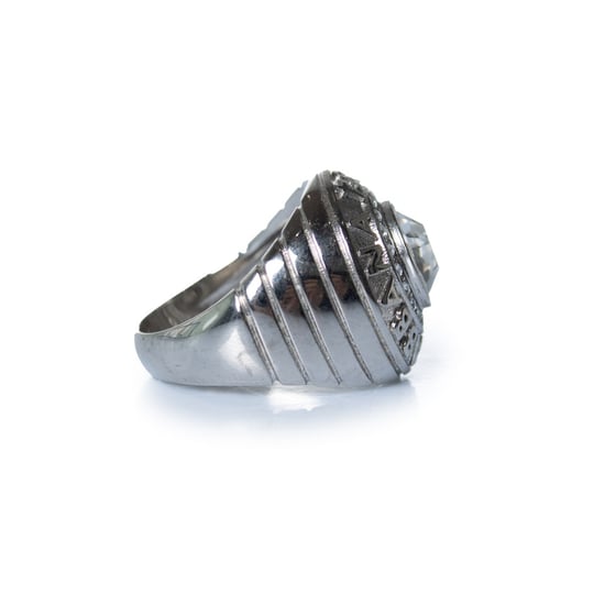 Dolce & Gabbana, silberner Ring von 1984 mit Stein - Image 5