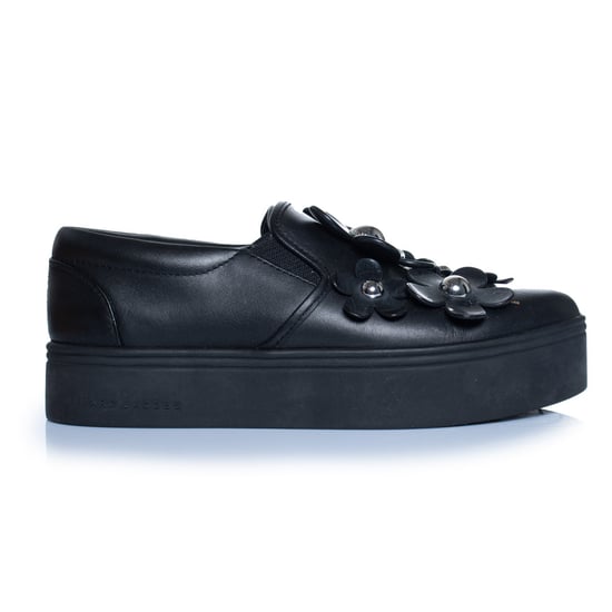 Marc Jacobs, schwarze Slip-On-Sneaker mit Blumenmuster - Image 4