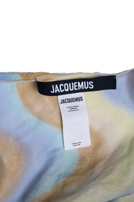 Jacquemus, mehrfarbiger quadratischer Schal aus Seide und Baumwolle - Image 4