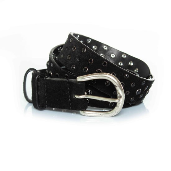 Isabel Marant, schwarzer Wildledergürtel mit schwarzen Steinen - Image 2