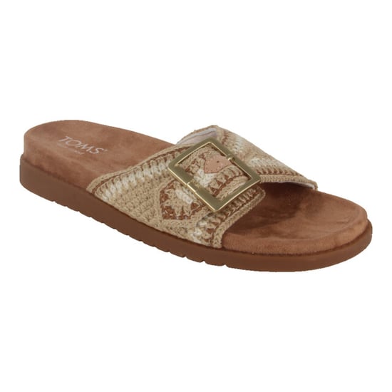TOMS Marin Slide Textil Damen Sandalen Almond Multi - Image 1