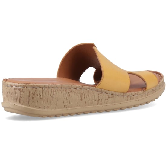 Hush Puppies Eloise Leder Damen Senfgelbe Sandalen - Image 2