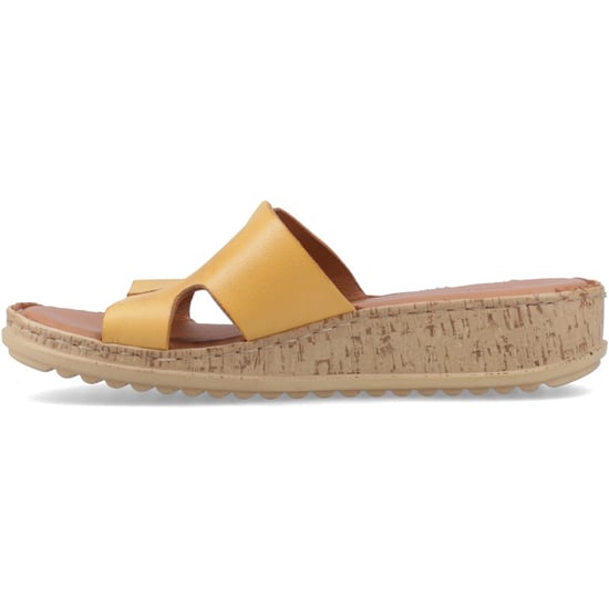 Hush Puppies Eloise Leder Damen Senfgelbe Sandalen - Image 4