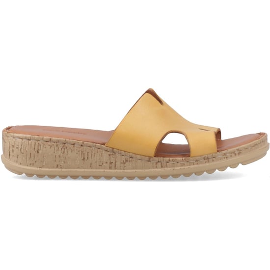 Hush Puppies Eloise Leder Damen Senfgelbe Sandalen - Image 5
