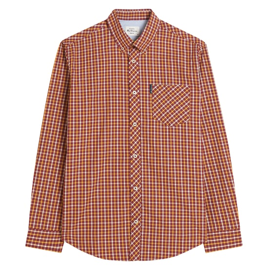 Ben Sherman - "Signature" Hemd für Herren, Langärmlig (Rot) - Image 1