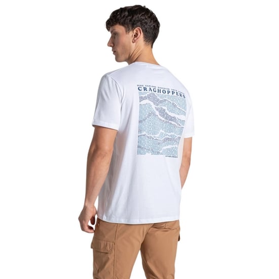 Craghoppers - "Lucent II" T-Shirt für Herren, Rückseitiger Aufdruck, kurzärmlig (Weiß) - Image 3