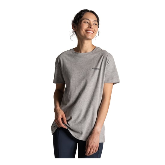 Craghoppers - "Yago" T-Shirt für Damen, Rückseitiger Aufdruck, kurzärmlig (Hellgrau Meliert) - Image 4
