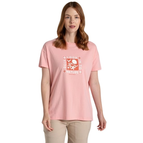 Craghoppers - "Yago Deep Look Into Nature" T-Shirt für Damen (Shell Pink) - Image 4