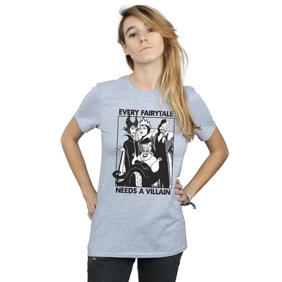 Disney - "Every Fairy Tale Needs A Villain" T-Shirt für Damen (Grau) - Image 2