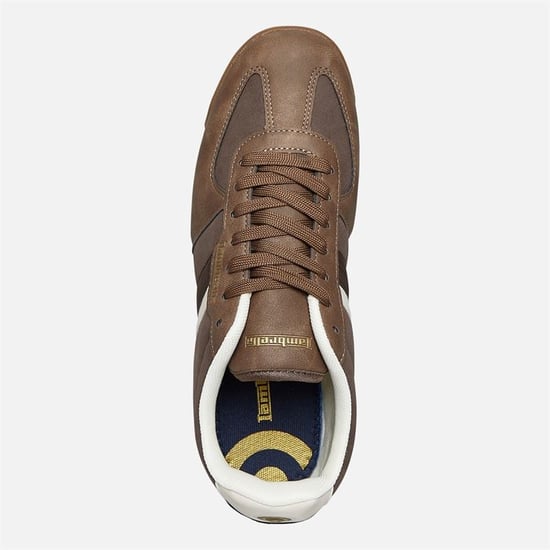 Lambretta Diego Herren Choc/Cream Sneakers - Image 3