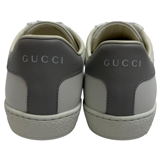 Gucci Interlocking G Perforated Ace Sneakers aus weißem Kalbsleder - Image 3