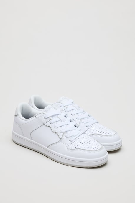 Ben Sherman Club Leder Herren Weiße Sneakers - Image 3