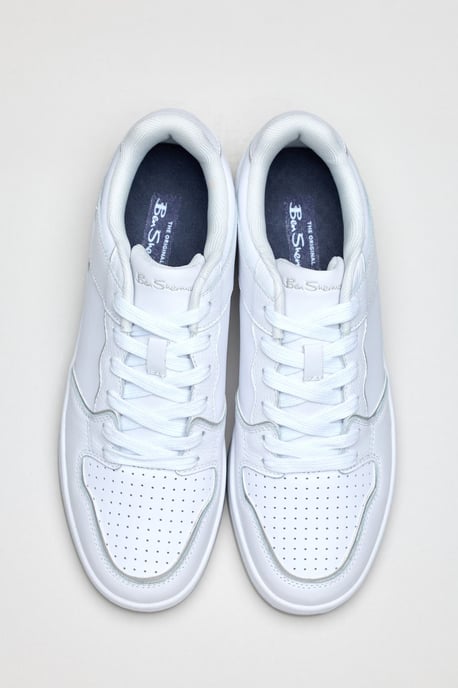Ben Sherman Club Leder Herren Weiße Sneakers - Image 4